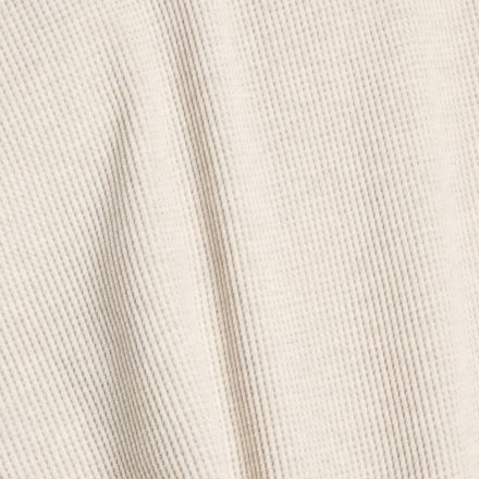Numeric Waffle Knit Long Sleeve Henley