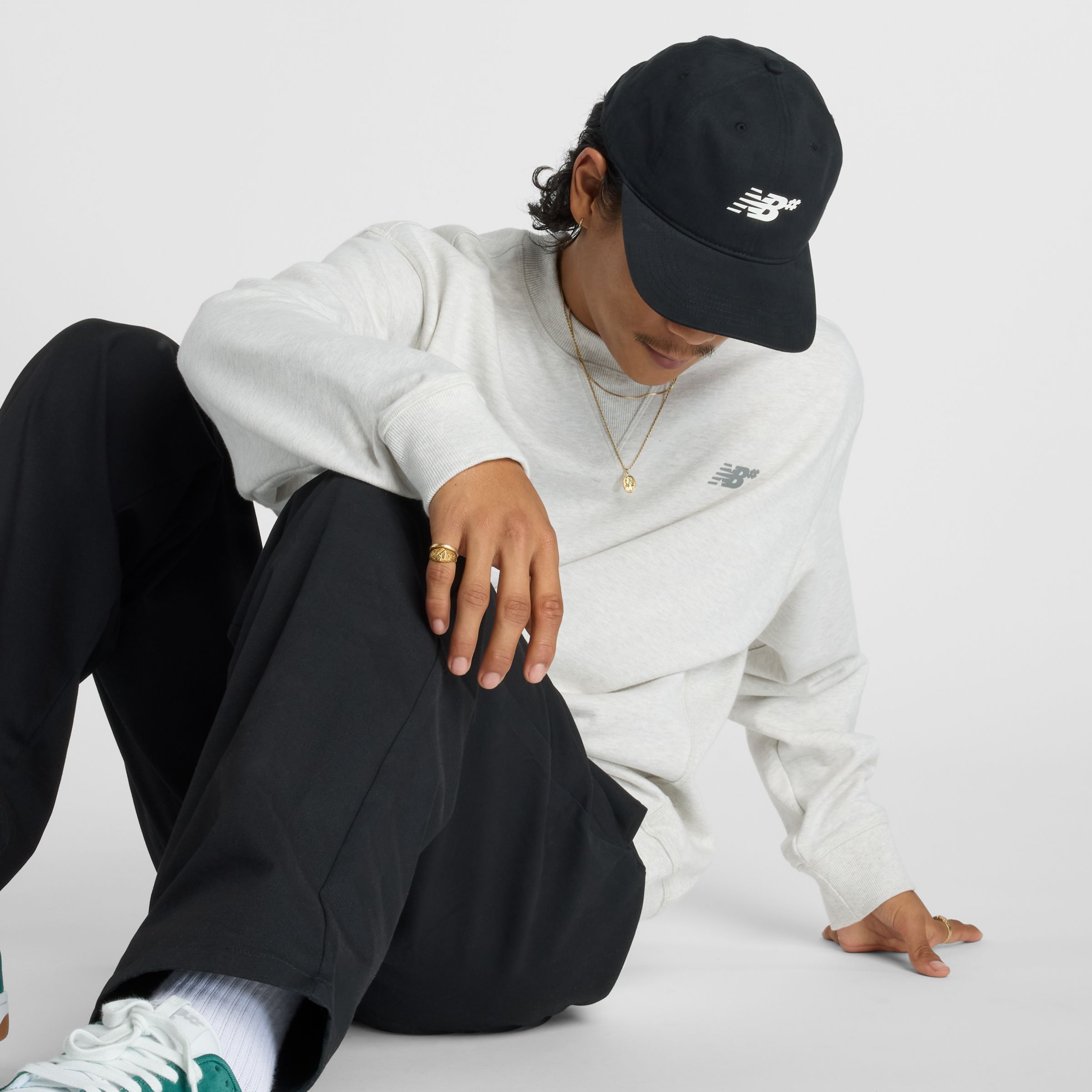 NEW BALANCE MEN'S NUMERIC FRENCH TERRY CREW SHIRT 