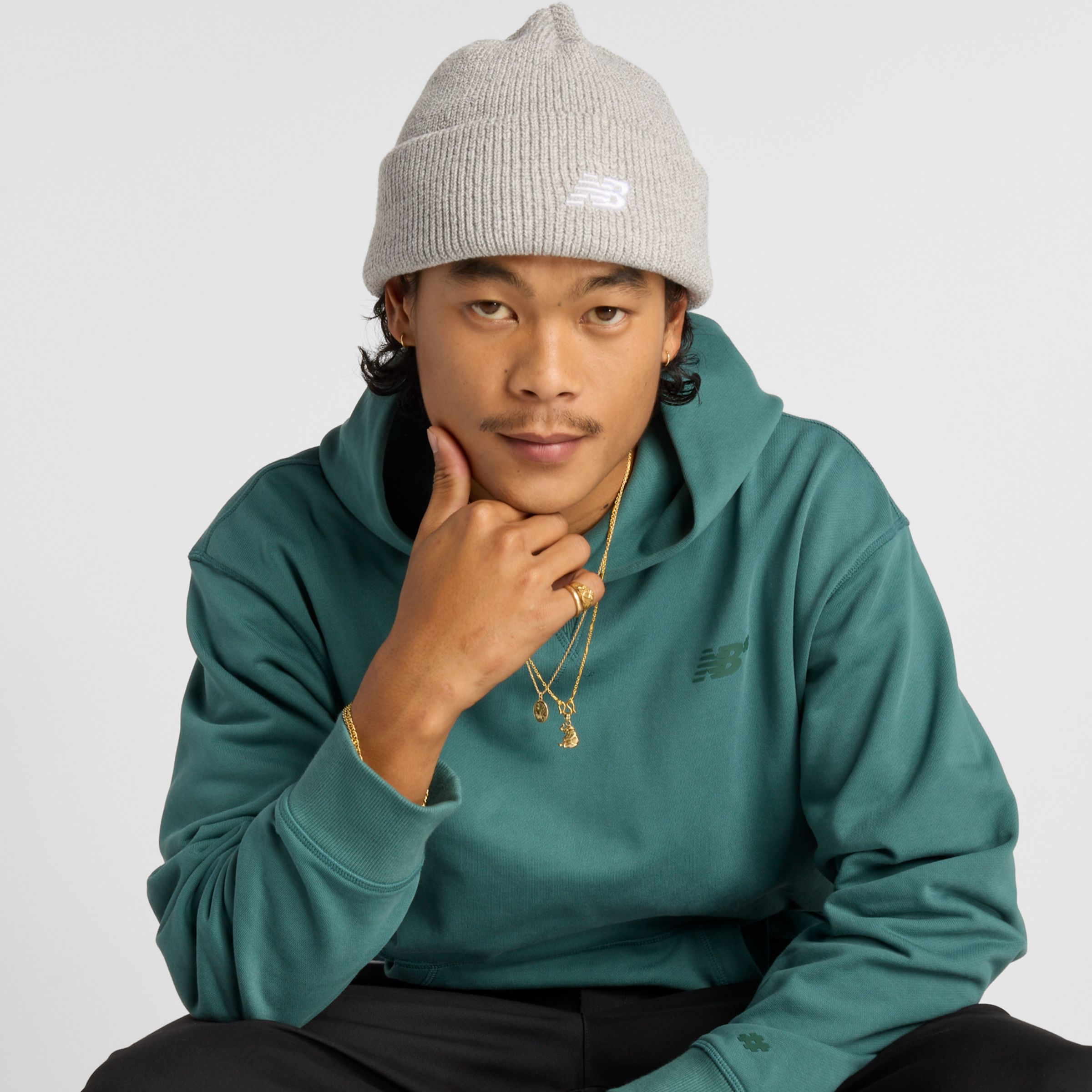 New Balance Men's Numeric French Terry Hoodie In Green