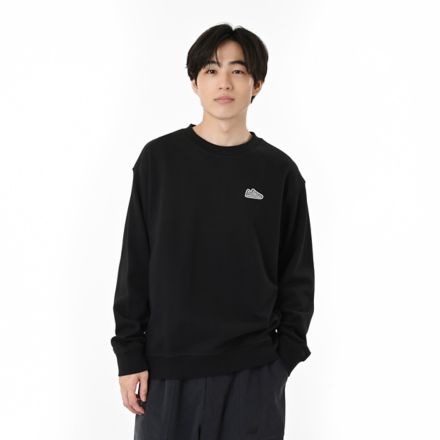 Athletics 574 Patch スウェットクルー, BLACK, MT51963BK