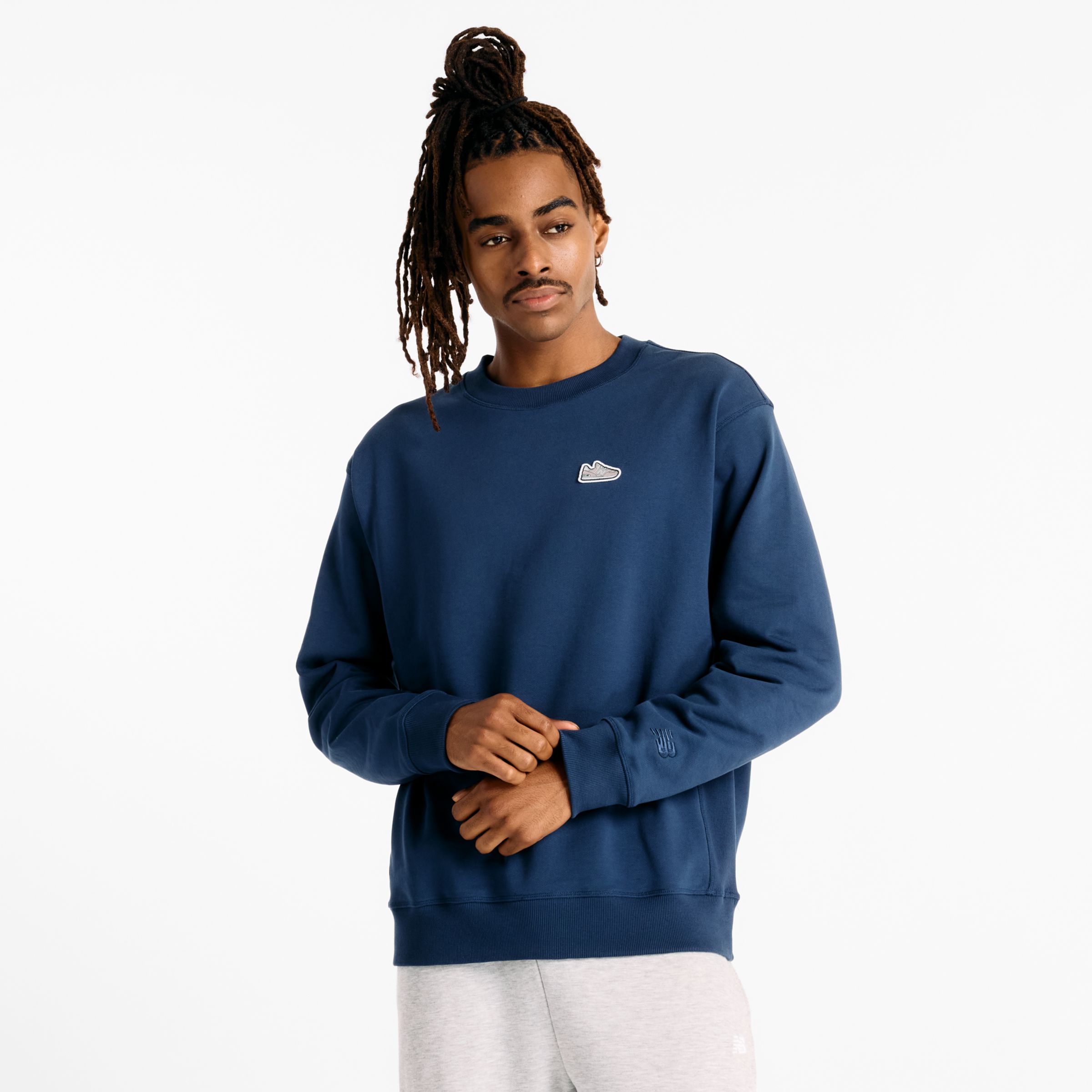 New Balance Uomo Athletics 574 Patch Crew, Taglia 2XL