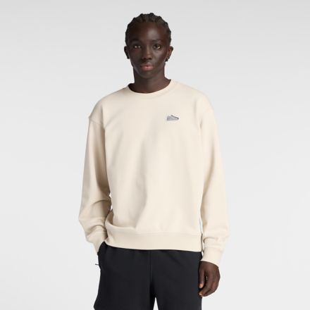 Athletics 574 Patch スウェットクルー, TIMBERWOLF, MT51963TWF