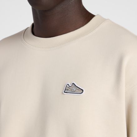 Athletics 574 Patch スウェットクルー, TIMBERWOLF, MT51963TWF