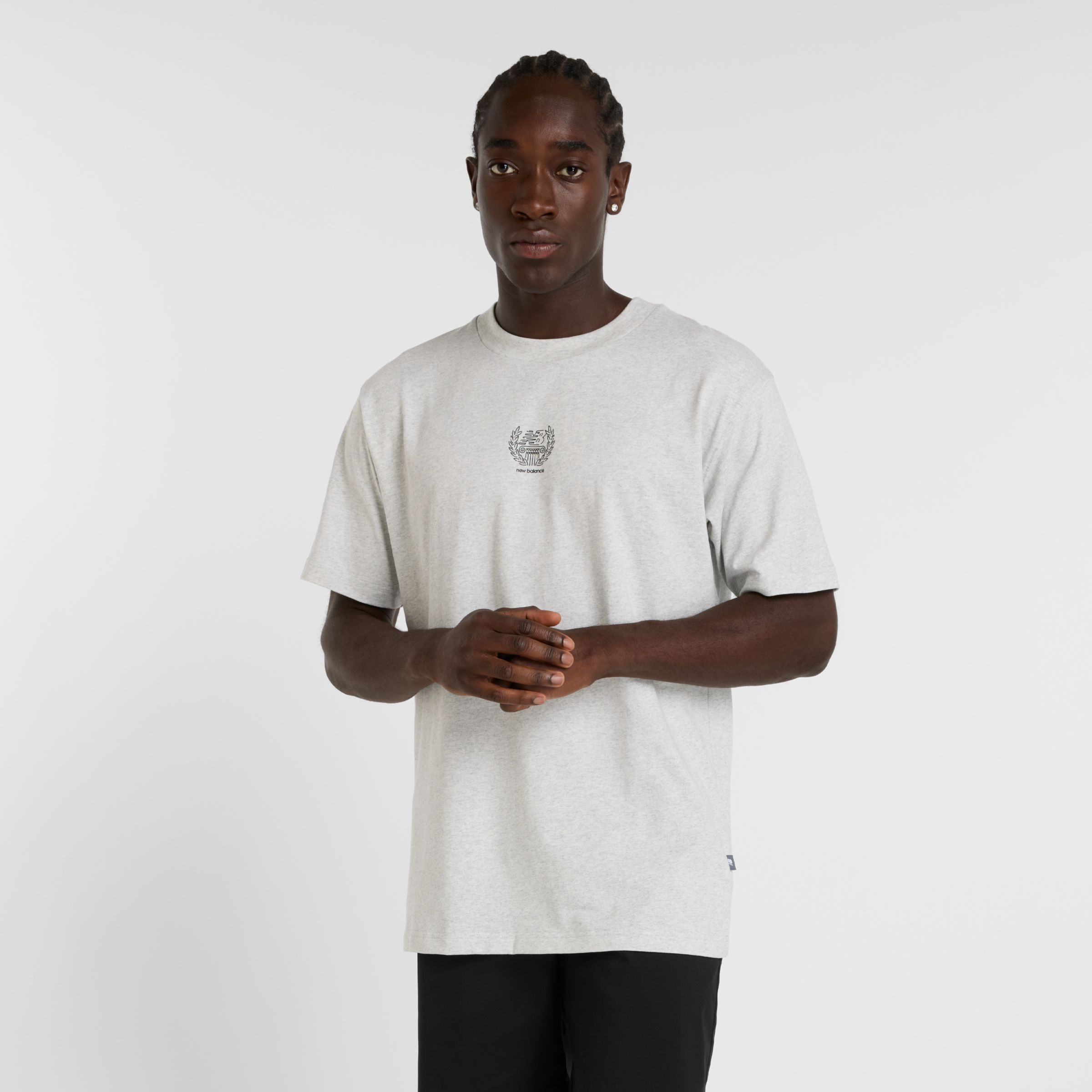 New Balance Uomo Debut Baton T-Shirt, Cotone, Taglia XL