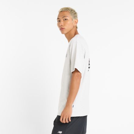 売れ筋商品|||ニューバランス Tシャツ レディース トップス FACE OKA SMILE CROPPED TEE - Print T-shirt - white New Balance X Face Oka マルチショートスリーブTシャツ（T