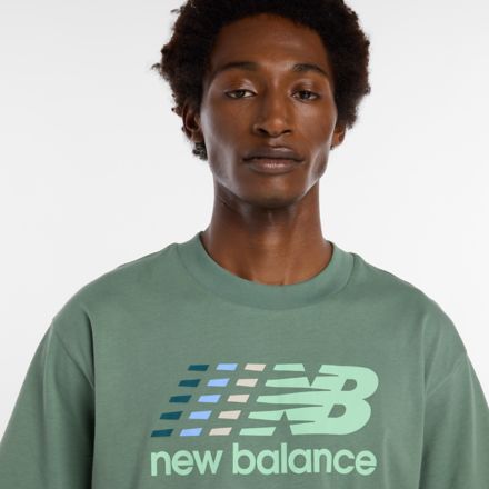 Center Multi Color Logo T-Shirt, BLACK, MT51986DKJ