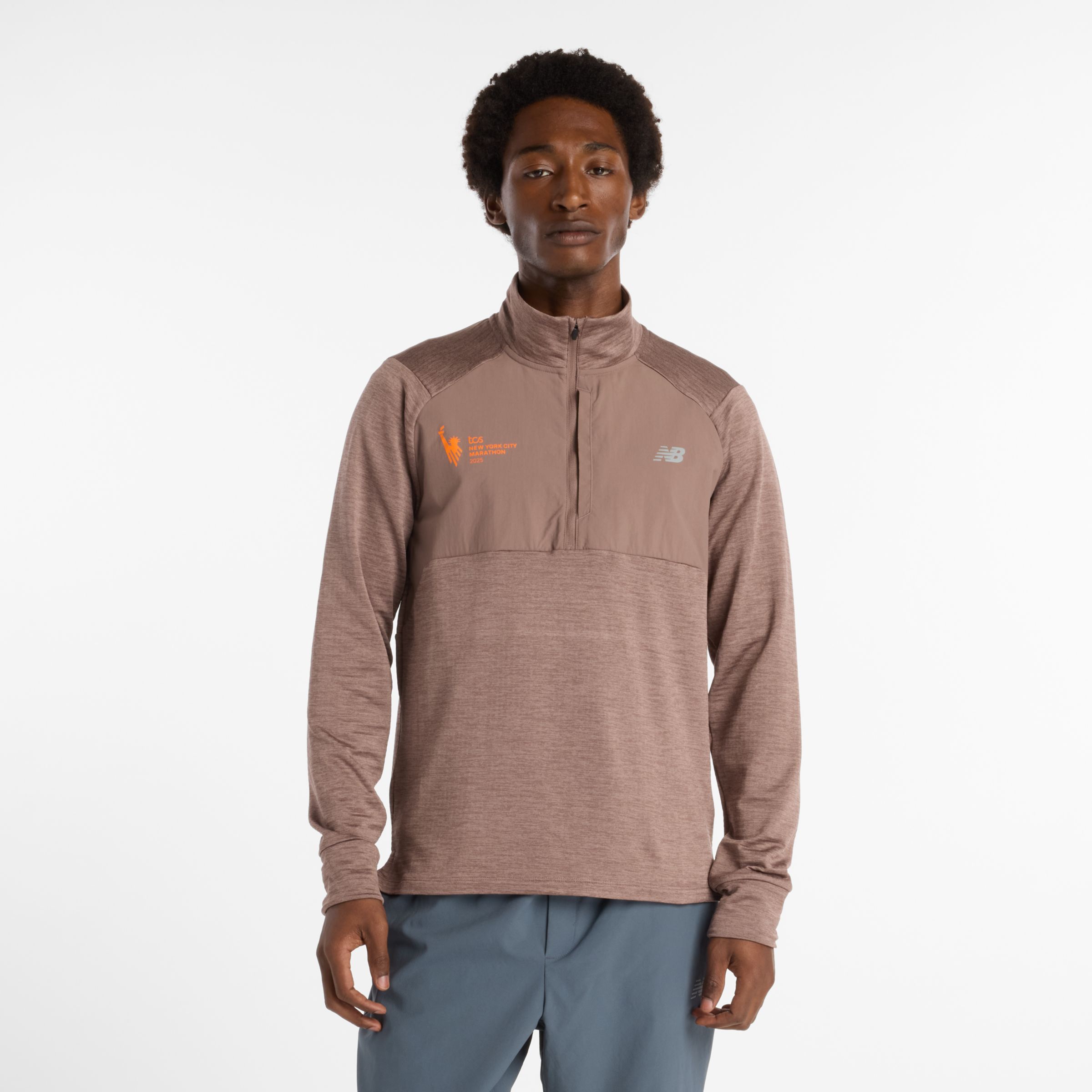 NYC Marathon Heat Grid 1/2 Zip - New Balance