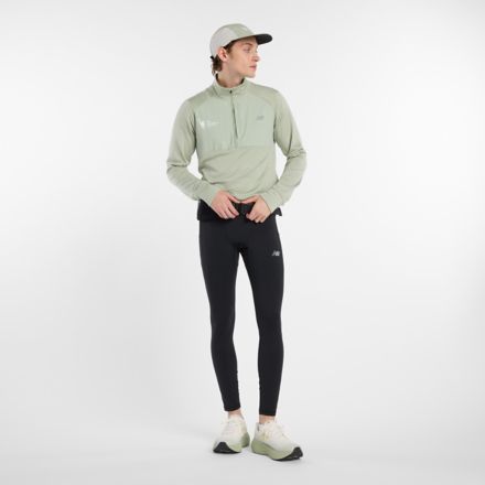 NYC Marathon Heat Grid 1/2 Zip, GARTER SNAKE HEATHER, MT53204MGSH