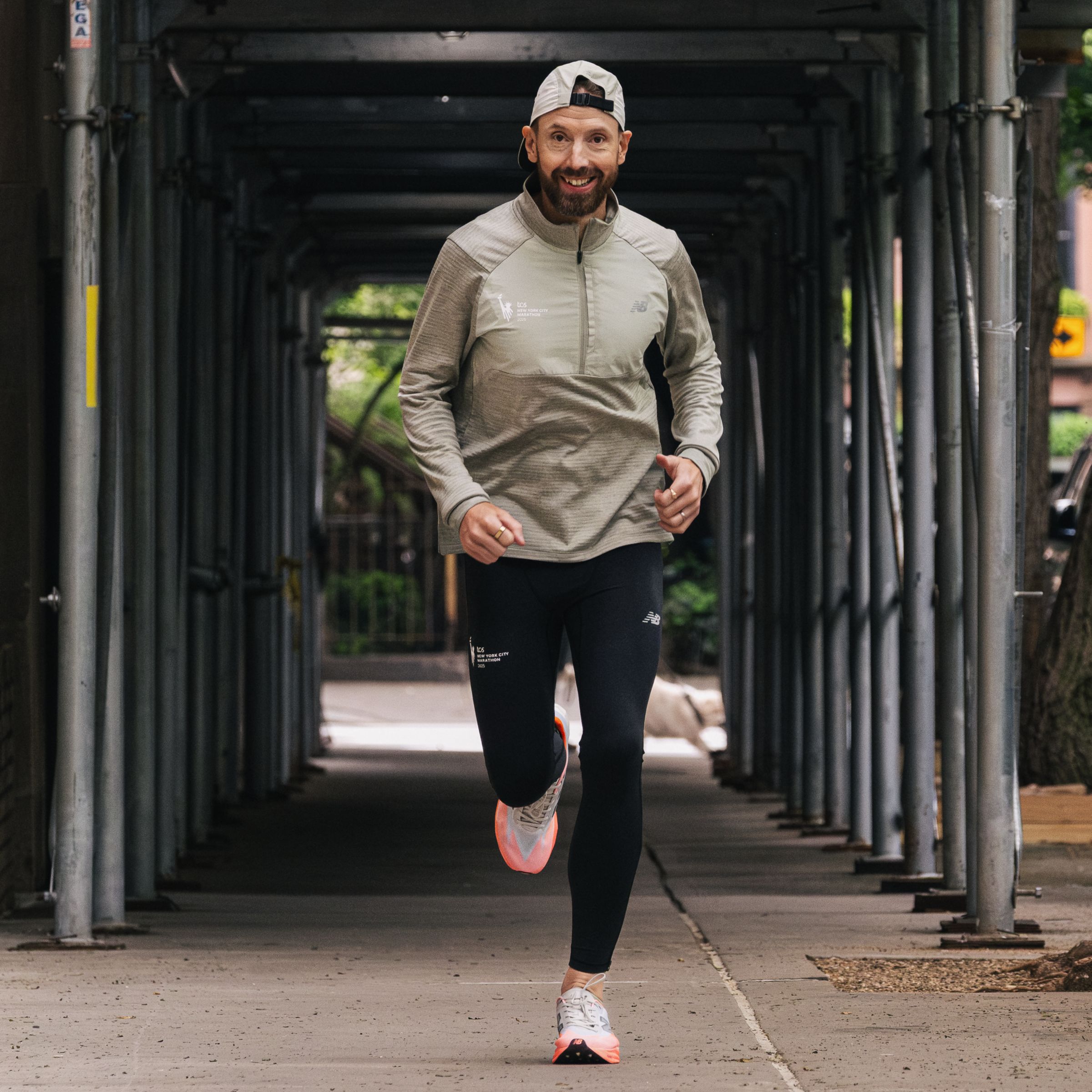 NYC Marathon Heat Grid 1/2 Zip