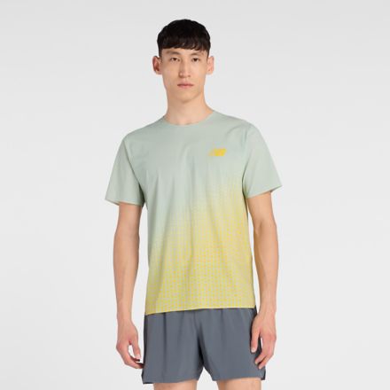 Race Day ウルトラライトプリントショートスリーブTシャツ, GINGER LEMON, MT53208GGL