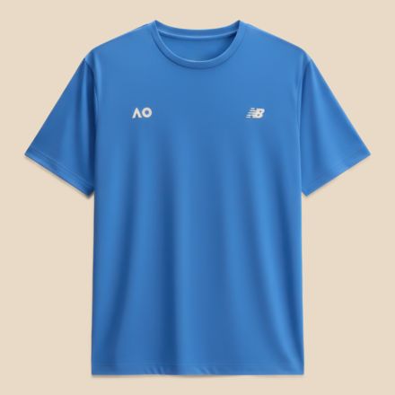 Australian Open Heathertech T-Shirt, BLUE BIRD II, MT53470ABU2