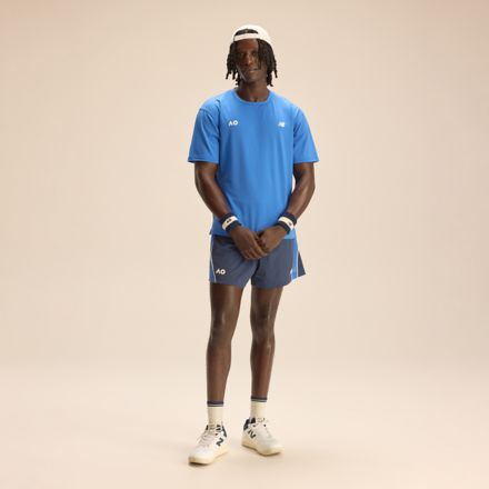 Australian Open Heathertech T-Shirt, BLUE BIRD II, MT53470ABU2