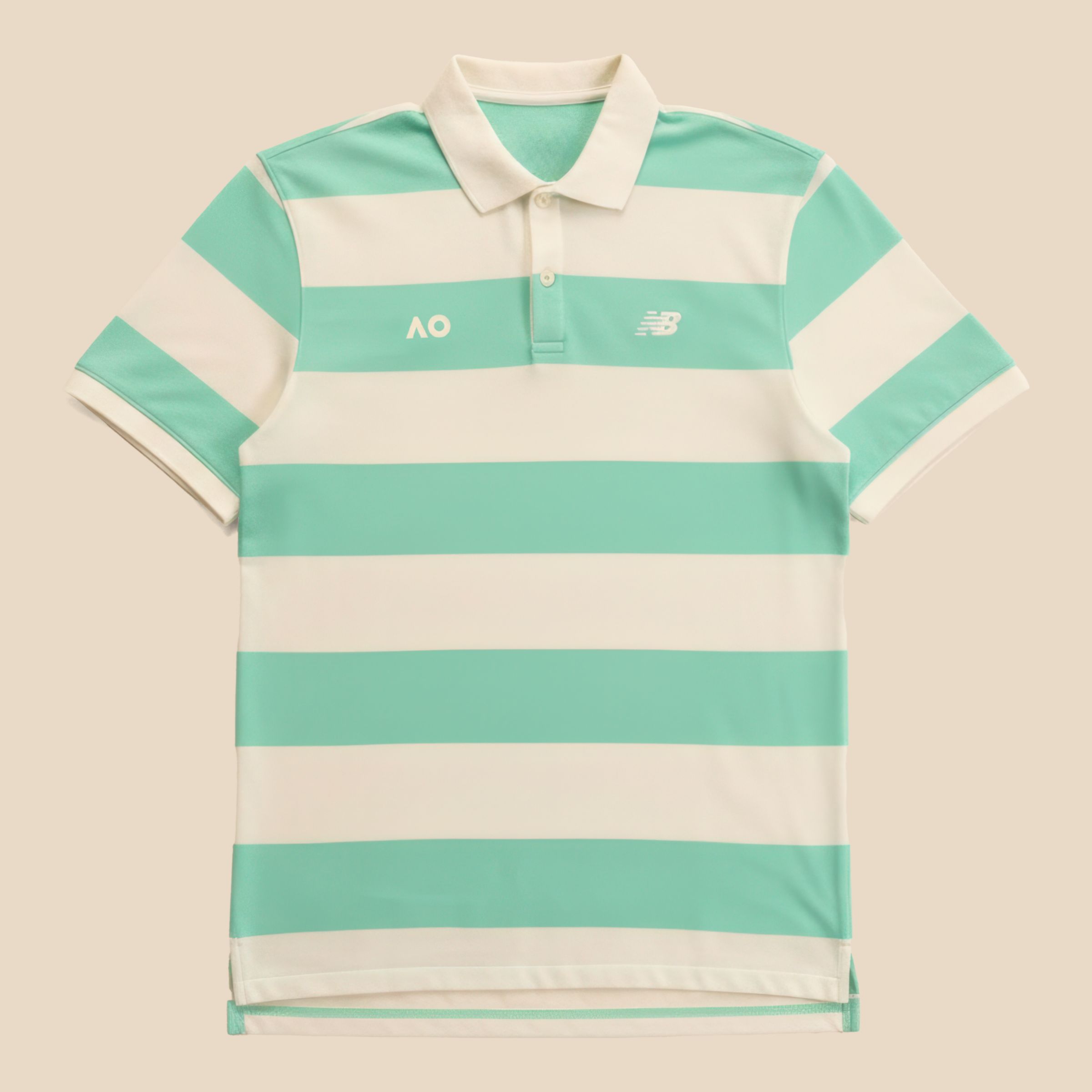 Australian Open Striped Premium Polo