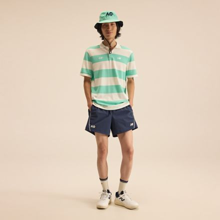 Australian Open Striped Premium Polo, DEEP END II, MT53490ADE2