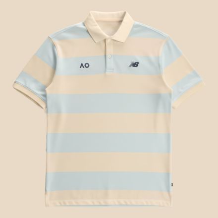 Australian Open Striped Premium Polo, DEEP END II, MT53490AGB2