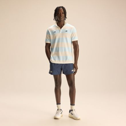 Australian Open Striped Premium Polo, DEEP END II, MT53490AGB2