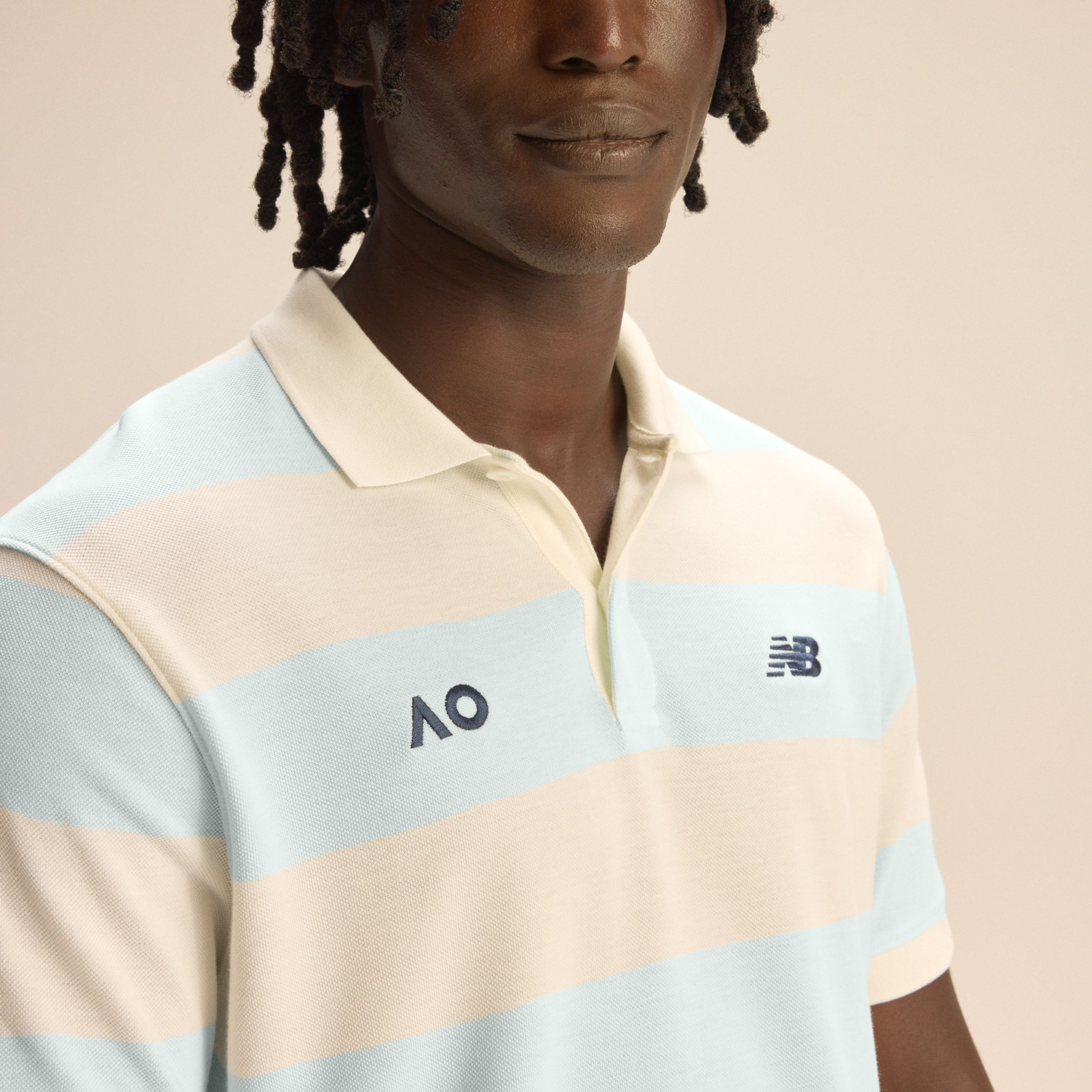 Australian Open Striped Premium Polo