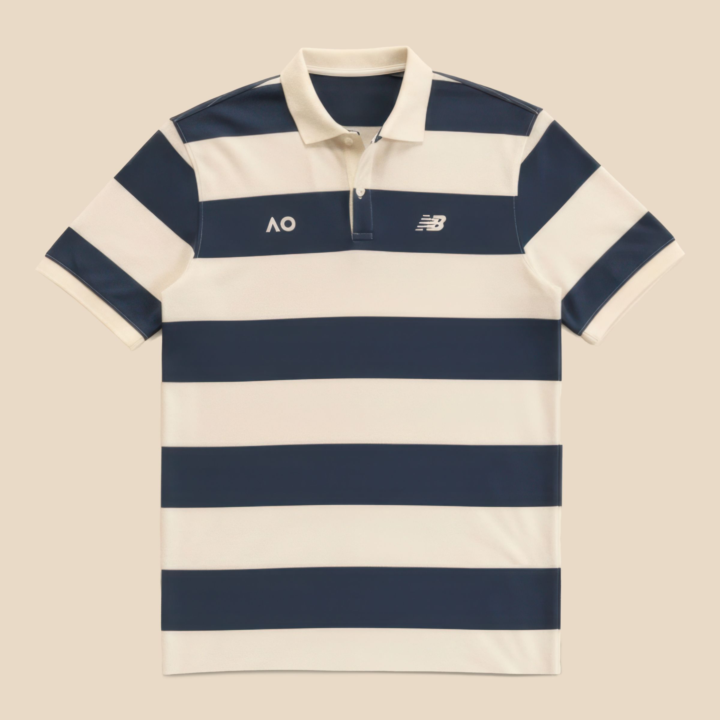 Australian Open Striped Premium Polo