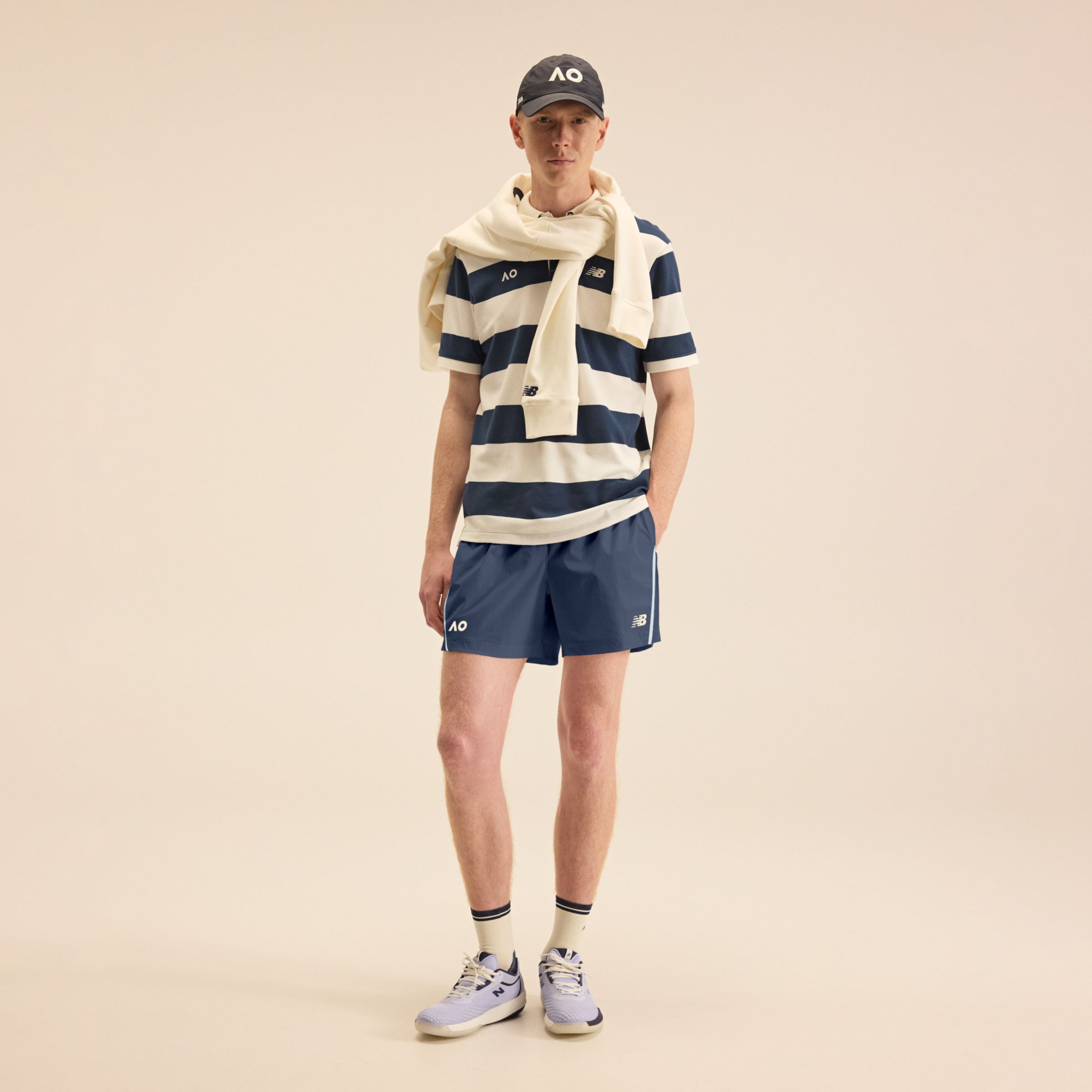 Australian Open Striped Premium Polo