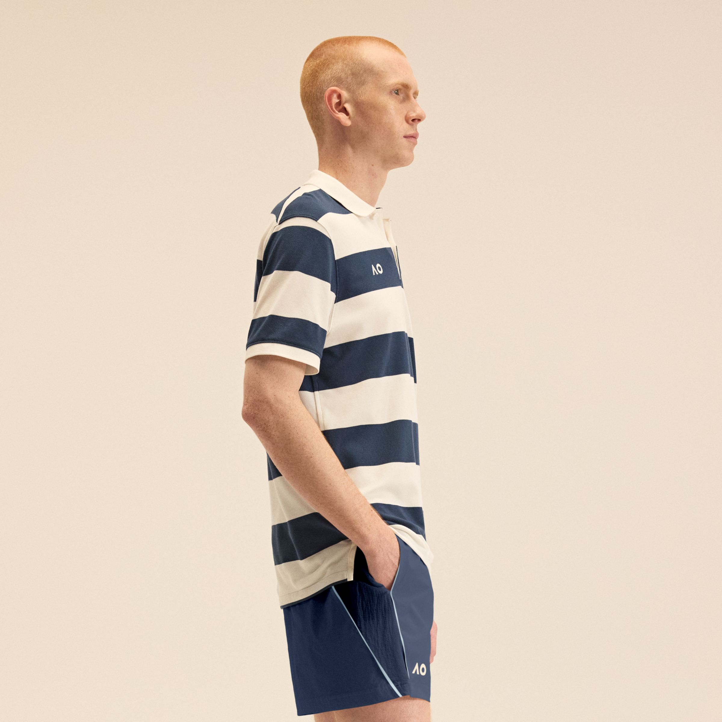 Australian Open Striped Premium Polo