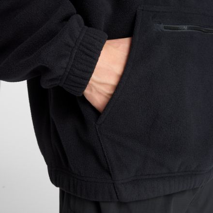 ポーラー フリース 1/2 ジップ, BLACK with NB 103 WHITE, MT53505BK