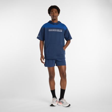 NYC Marathon Reimagined Fleece Graphic Short Sleeve Hoodie