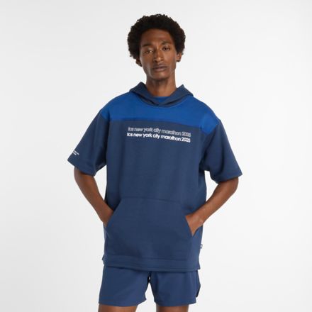 NYC Marathon Reimagined Fleece Graphic Short Sleeve Hoodie