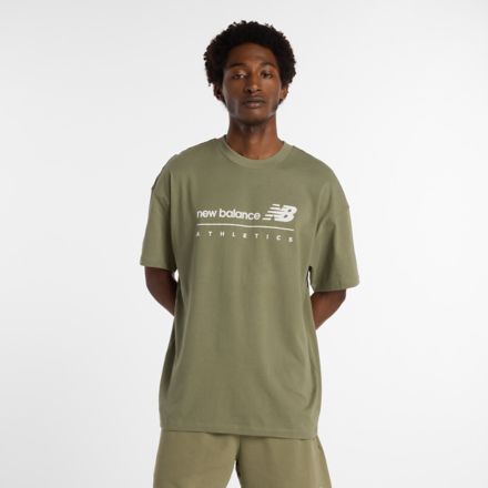 Linear Graphic T-Shirt, DARK OLIVINE, MT53525DEK