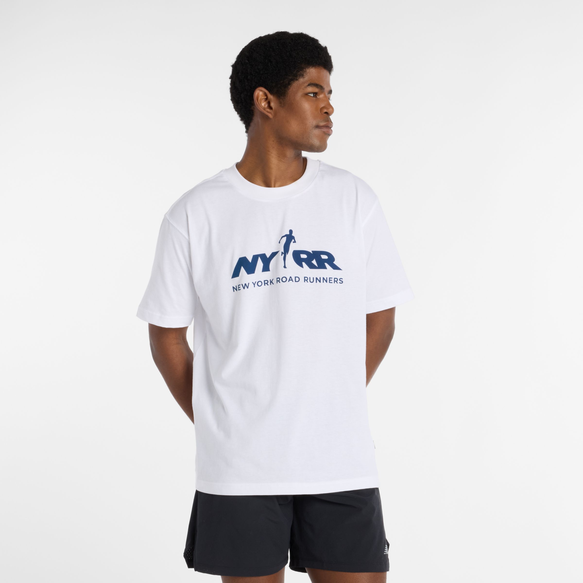 New Balance Men's Run For Life Graphics T-shirt In White