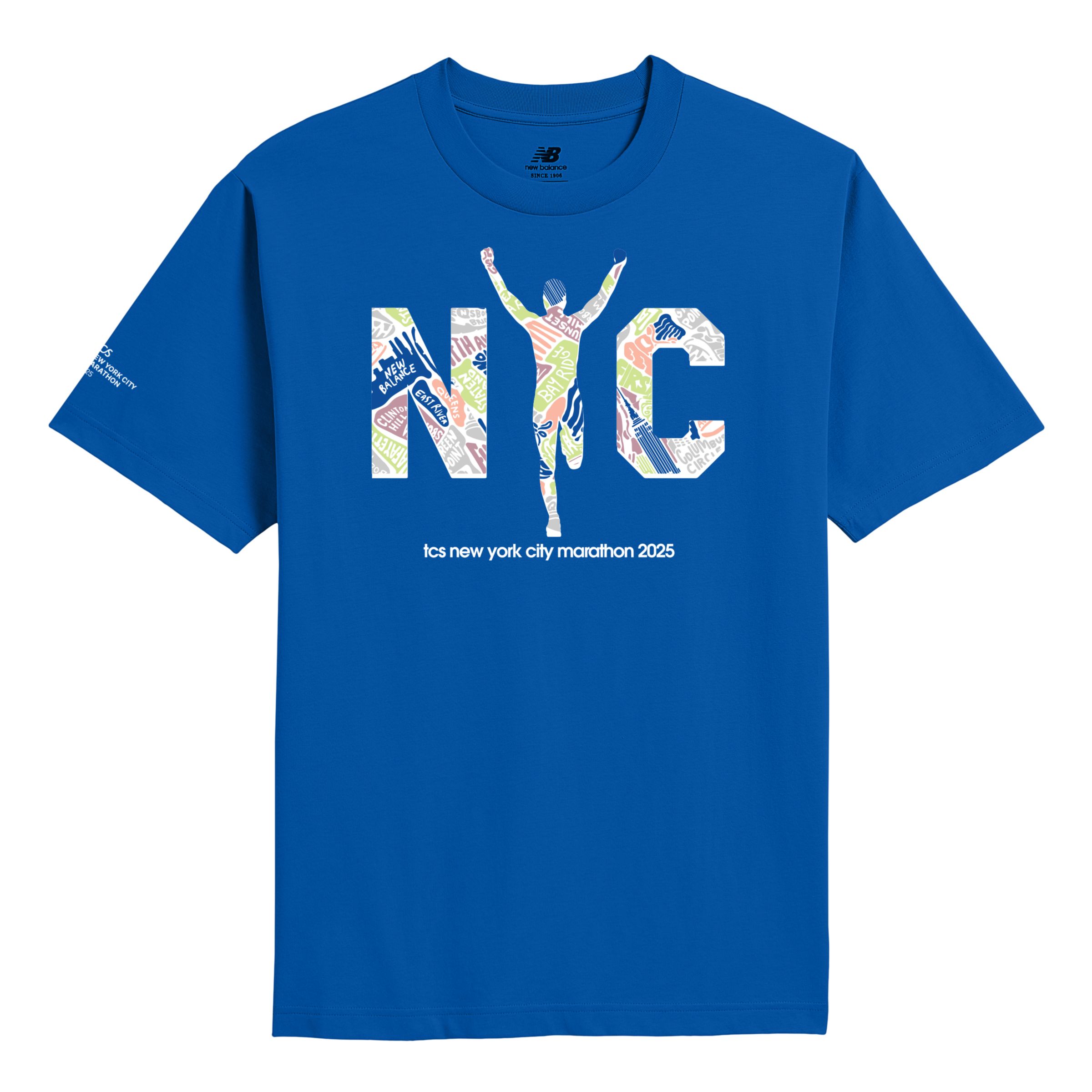 New Balance Men's Nyc Marathon Graphic Tee In Blue