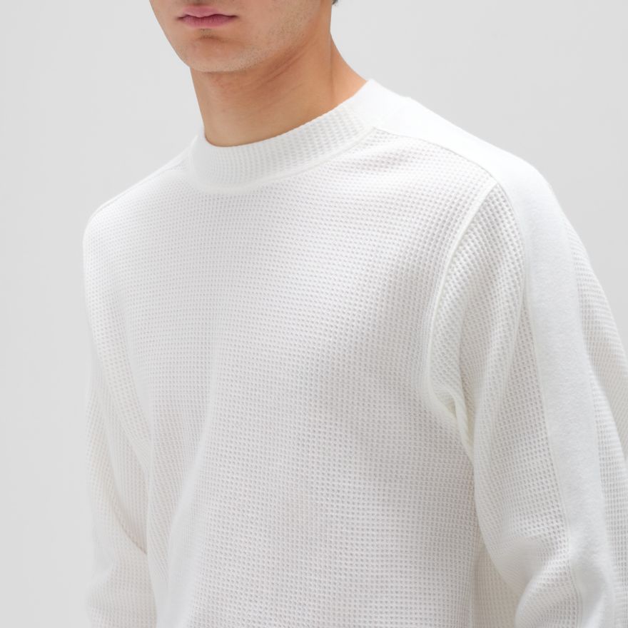 Made in USA Mock Neck Thermal Top