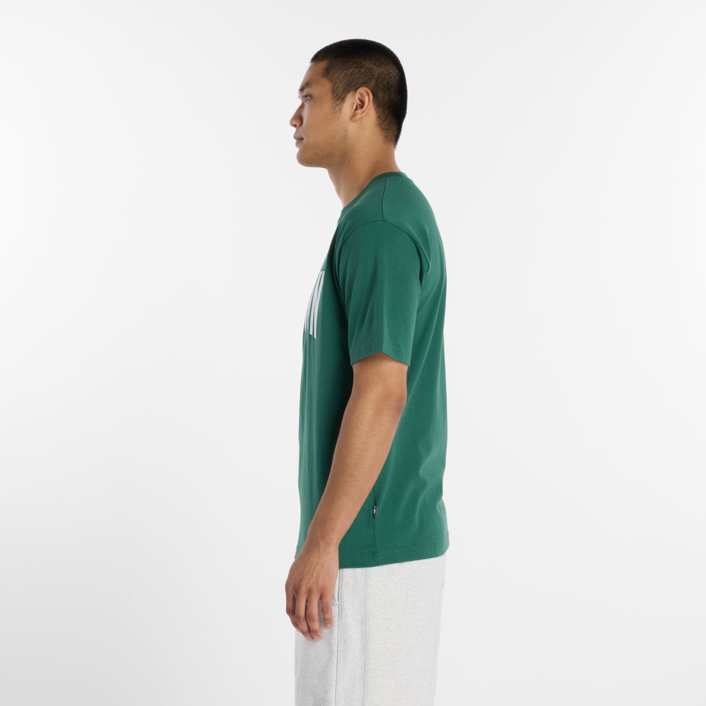 Мужская футболка New Balance Boston City, цвет: Тёмно-зелёный — фото 5