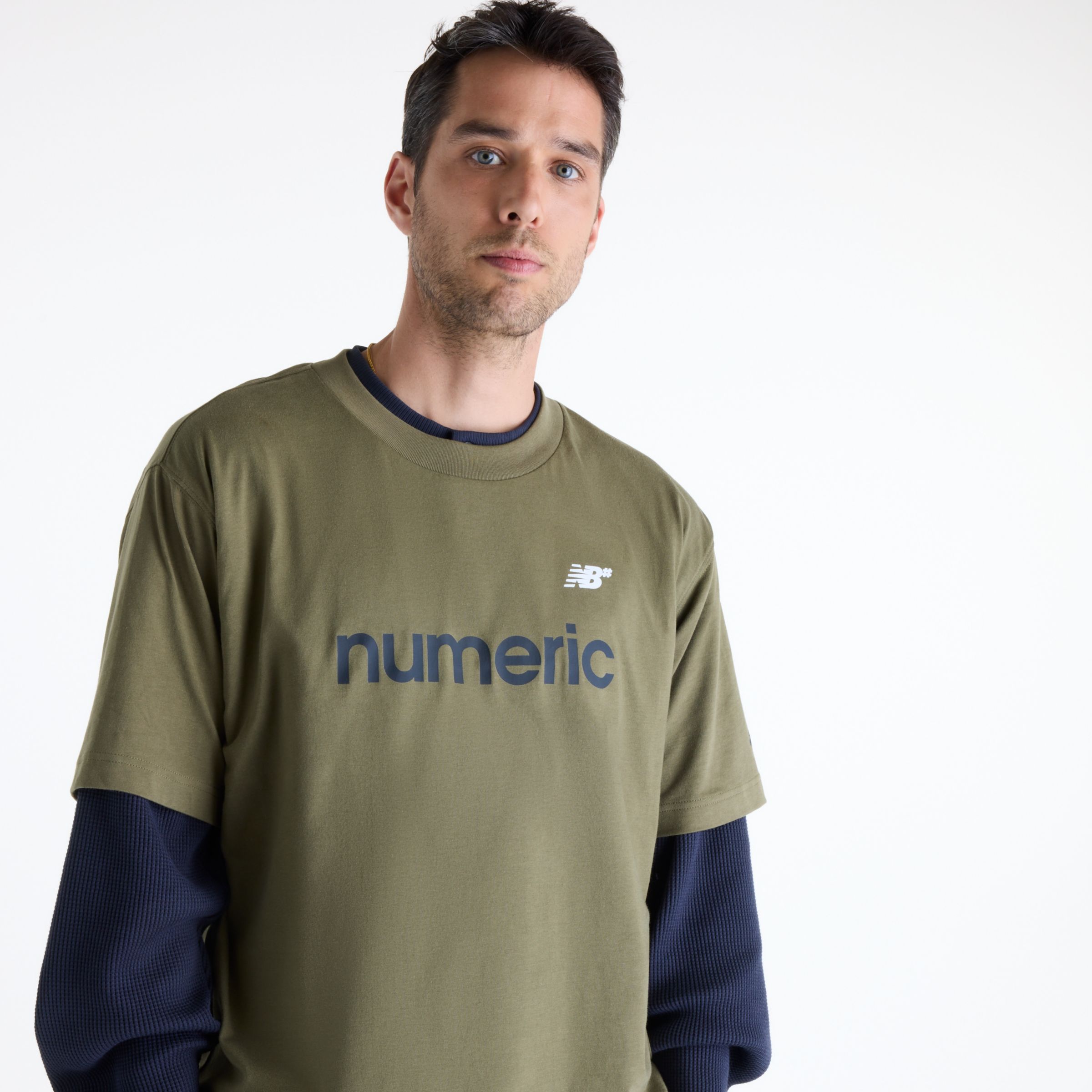 New Balance Numeric Linear Logo T-Shirt, MT53704AAO