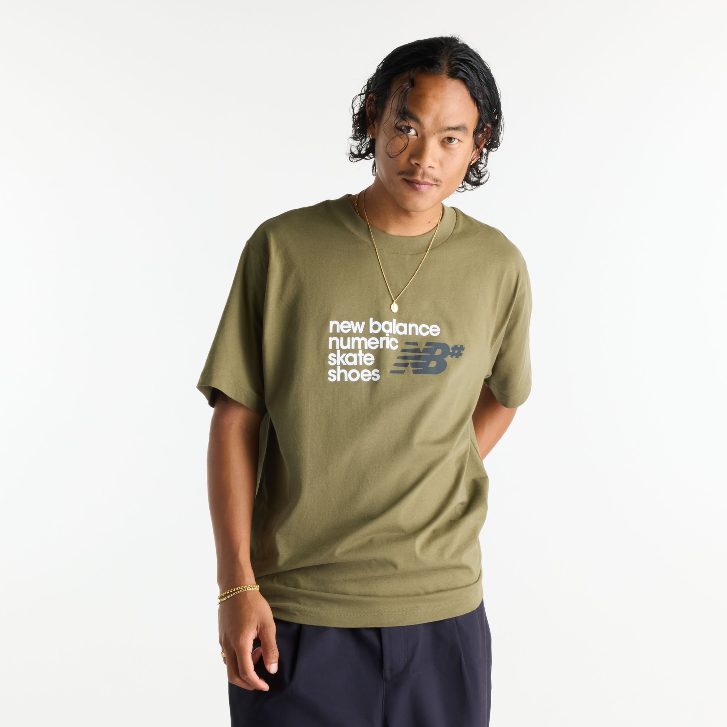 New Balance Numeric Stacked Graphic T-Shirt, MT53705AAO