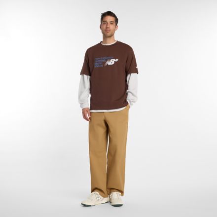 Numeric スタックド グラフィック T-Shirt, PUMPERNICKEL, MT53705ABJ