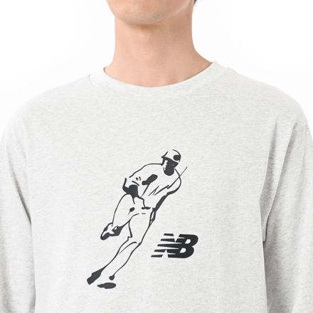 大谷翔平 グラフィックロングスリーブTシャツ”Always on Logo", WHITE, MT53717AHH