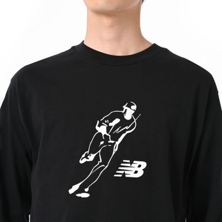 大谷翔平 グラフィックロングスリーブTシャツ”Always on Logo", WHITE, MT53717BK