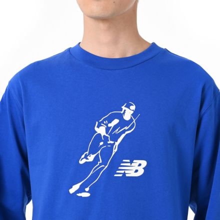 大谷翔平 グラフィックロングスリーブTシャツ”Always on Logo", WHITE, MT53717TRY