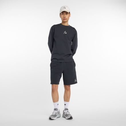 Ohtani 品牌標誌寬鬆長袖上衣, 深海岸藍, MT53738PHM