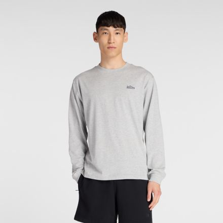 574 シューパッチロングスリーブTシャツ, ATHLETIC GREY, MT53810AG
