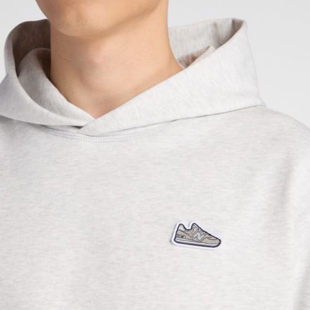 574 シューパッチフーディ, ASH HEATHER, MT53811AHH