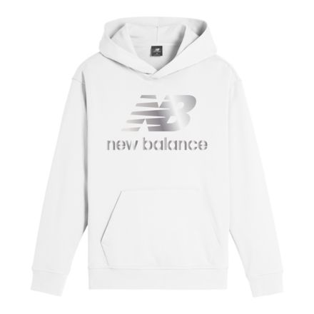 Shine Stacked Hoodie, WHITE, MT53822WT