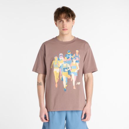 Athletics System That Runs T-Shirt, EARTH SHADOW, MT53909EAS