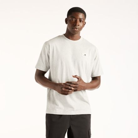 Woven Label T-Shirt, BLACK, MT53928AGM