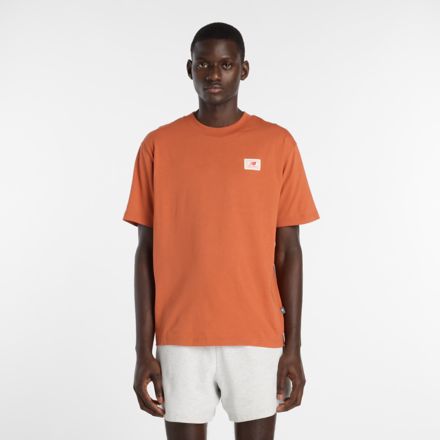 Woven Label T-Shirt, CINNAMON, MT53928CNN