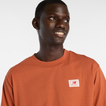 Woven Label T-Shirt, CINNAMON, MT53928CNN