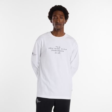 NYC Marathon Athletics Premium Back Logo Long Sleeve