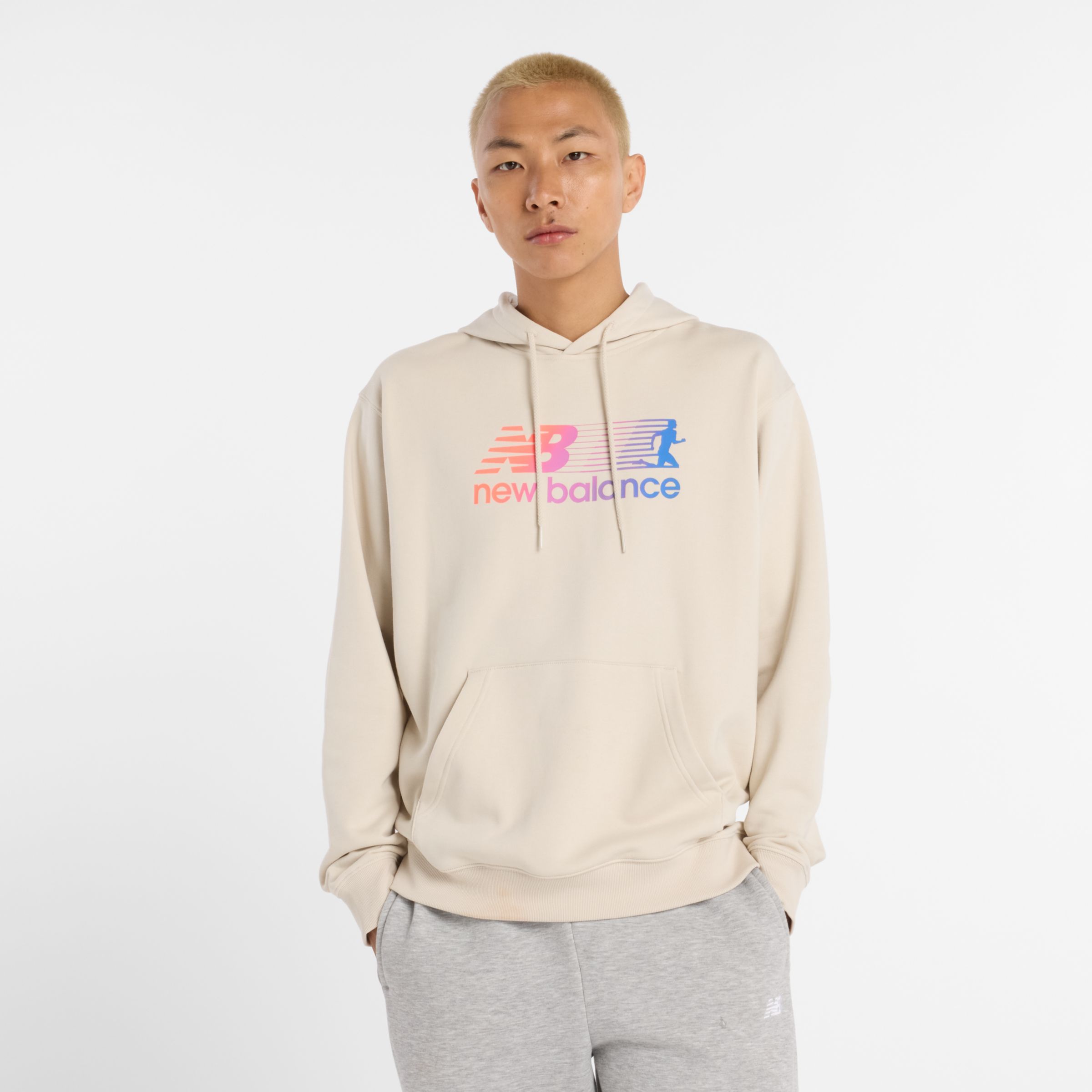 New Balance Men's Gradient Runner Hoodie In Multi