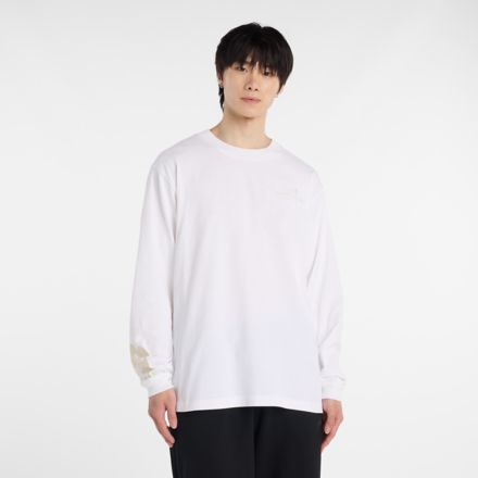Athletics シグネチャーロングスリーブTシャツ, WHITE, MT53942WT