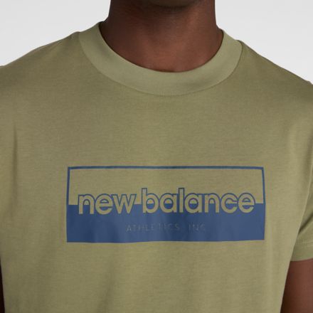 Rectangular Logo T-Shirt, DARK OLIVINE, MT53956DEK